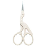 Precision-crafted embroidery scissors, 3.5” in Light Lalic with powder coating and mirror finish blades.