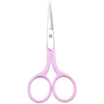 A pair of 4'' Lady Embroidery Scissors with soft-grip handles, available in assorted colors.