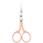 A pair of 4'' Lady Embroidery Scissors with soft-grip handles, available in assorted colors.