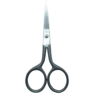 A pair of 4'' Lady Embroidery Scissors with soft-grip handles, available in assorted colors.