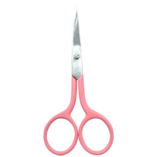 A pair of 4'' Lady Embroidery Scissors with soft-grip handles, available in assorted colors.