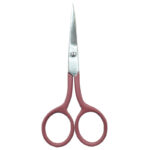A pair of 4'' Lady Embroidery Scissors with soft-grip handles, available in assorted colors.