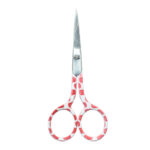 A pair of 4'' Lady Embroidery Scissors with soft-grip handles, available in assorted colors.
