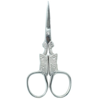 Embroidery scissors featuring a charming butterfly-shaped design.