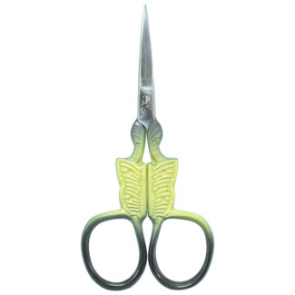 Embroidery scissors featuring a charming butterfly-shaped design.